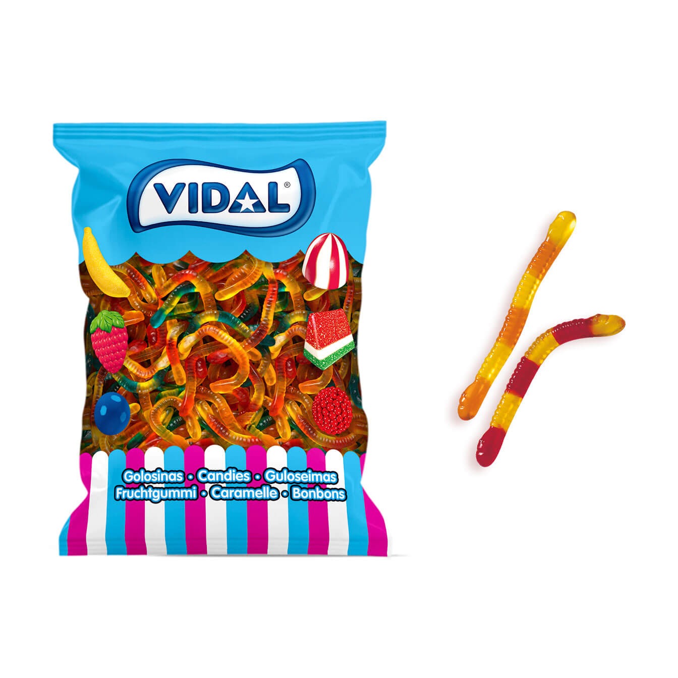 Vidal Minhocas Brilho Bolsa 1 kg