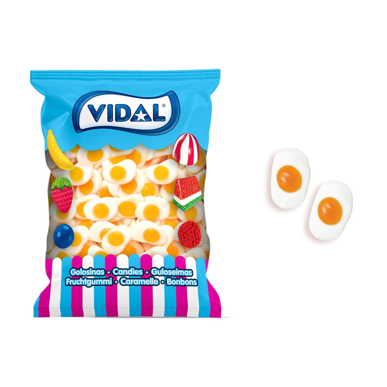 Vidal Ovos Fritos Bolsa 1 kg