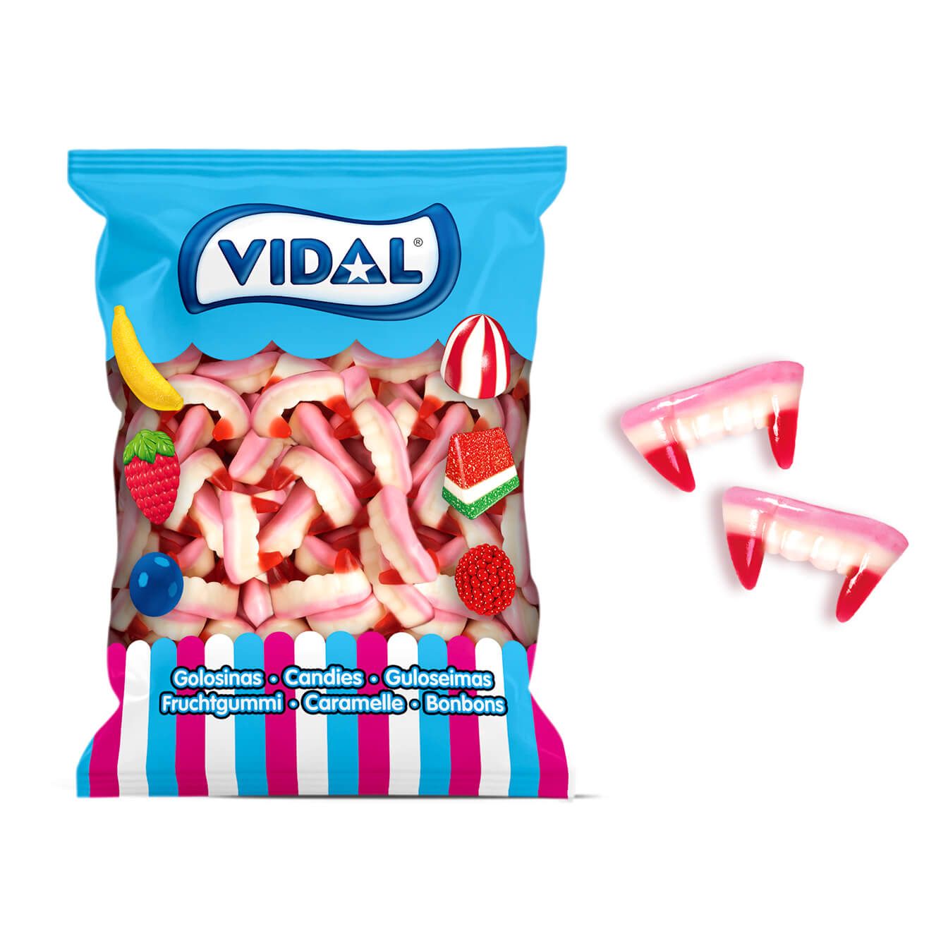Vidal Presas de Vampiro Bolsa 250 Uds