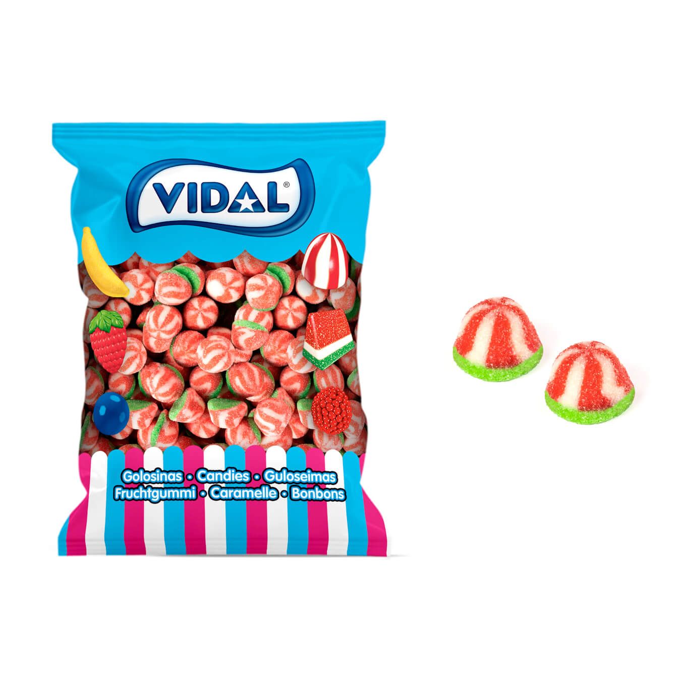 Vidal Beijos Twist Pica Melancia Bolsa 250 Uds