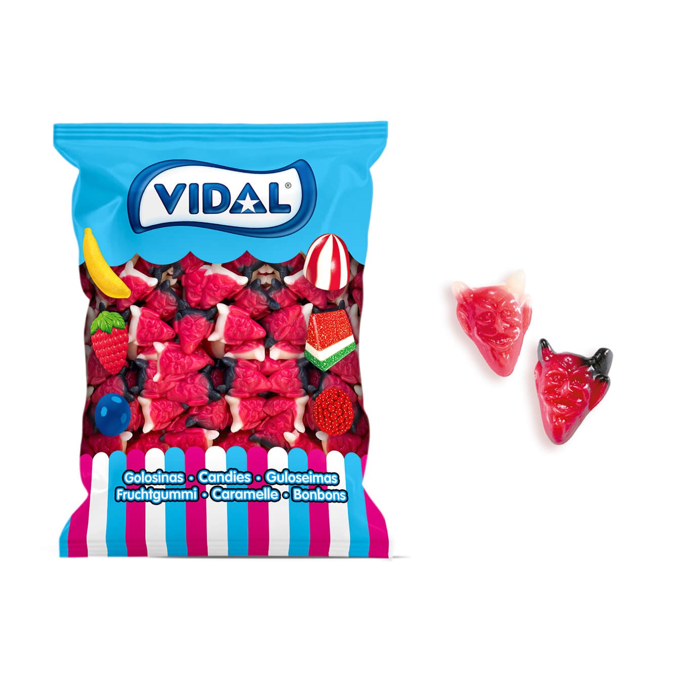 Vidal Diablinhos Picantes Bolsa 250 Uds