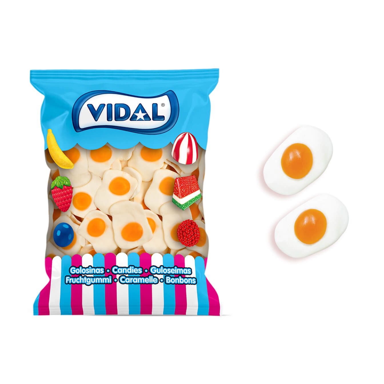 Vidal Ovos Fritos Gigantes bolsa 1 kg
