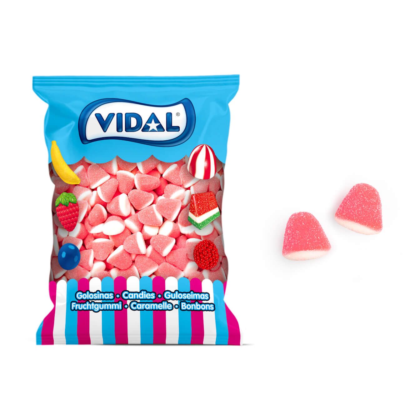 Vidal Beijos de Morango bolsa 1 kg
