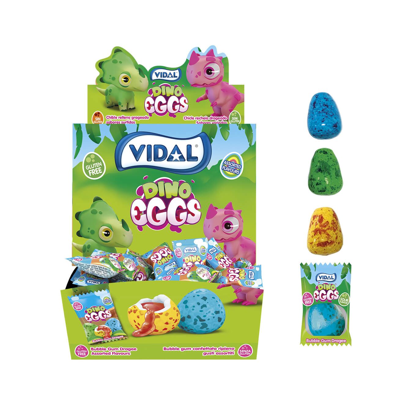Vidal Dino Eggs Embalagem 1 kg