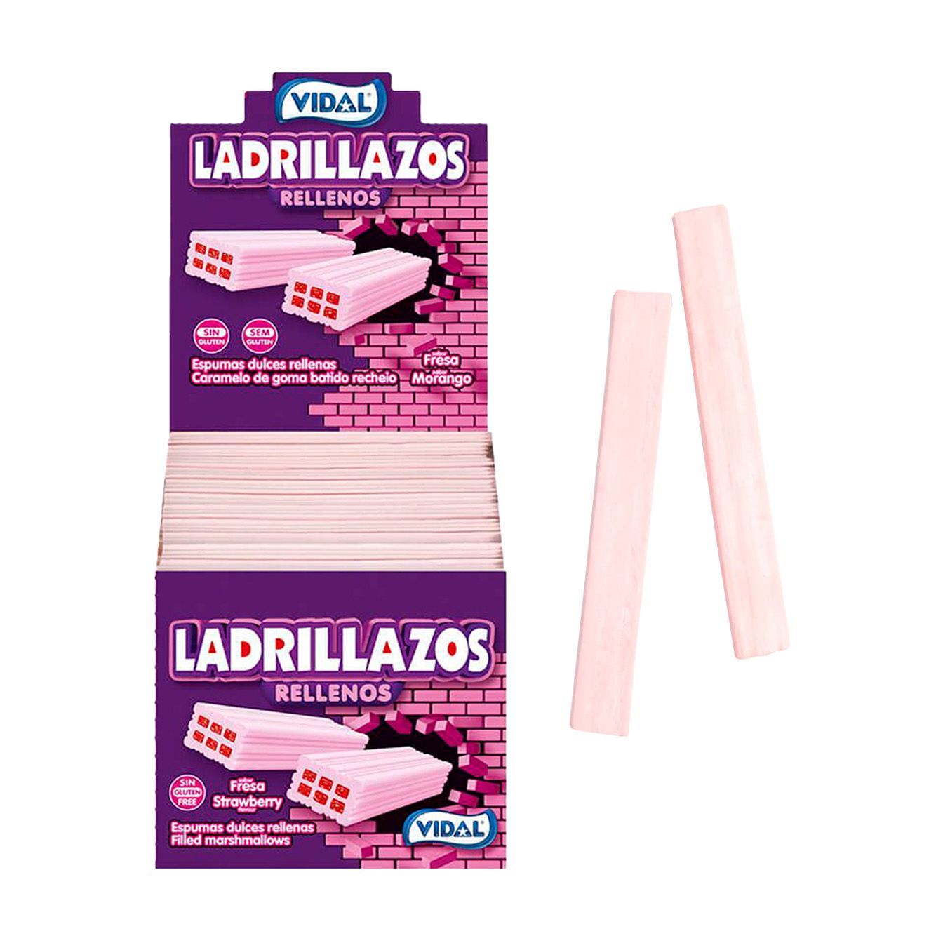 Vidal Ladrillazos Recheados Embalagem 75 Uds