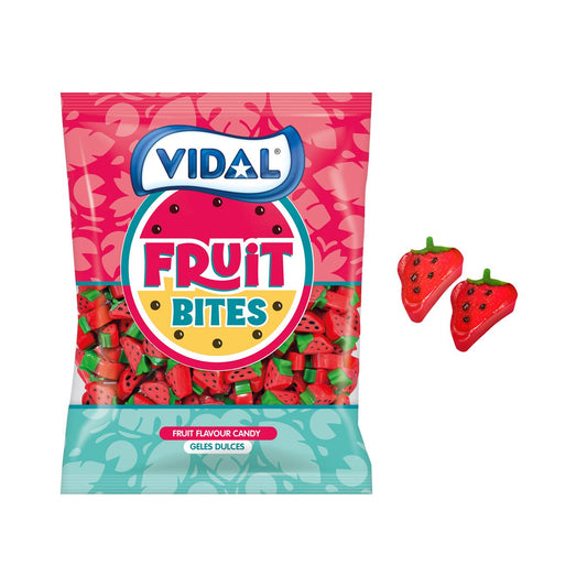 Vidal Fruit Bites Morangos Bolsa 250 Uds