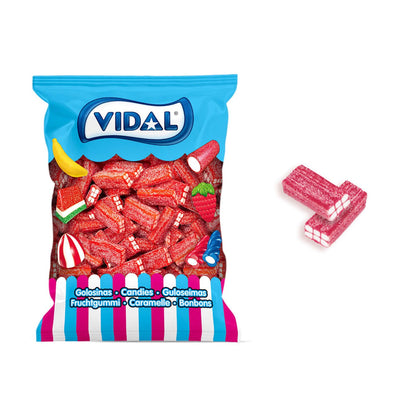 Vidal Tijolos Recheados Pica Morango Bolsa 1 kg